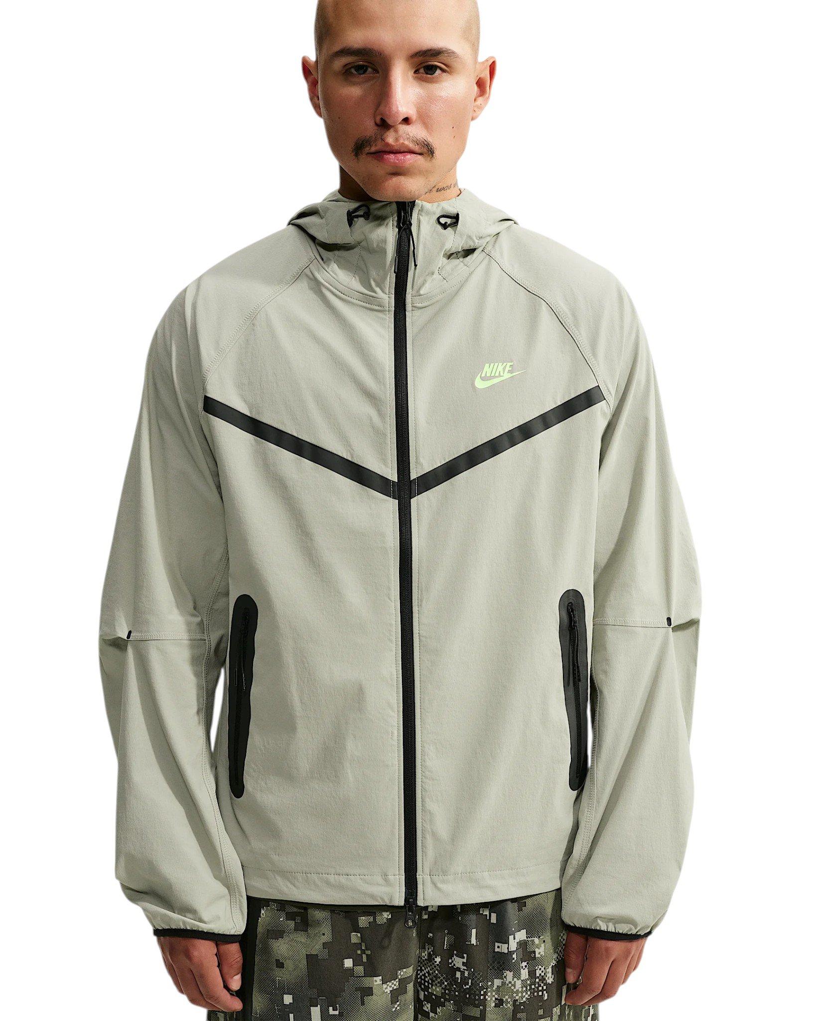 Nike Men's Tech Dri-FIT Woven Full-Zip Windrunner Jacket - GREEN